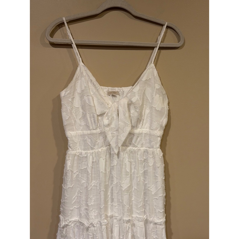 Flying Tomato Women Midi Dress White Medium Cottagecore Sorority Rush - Picture 4 of 8